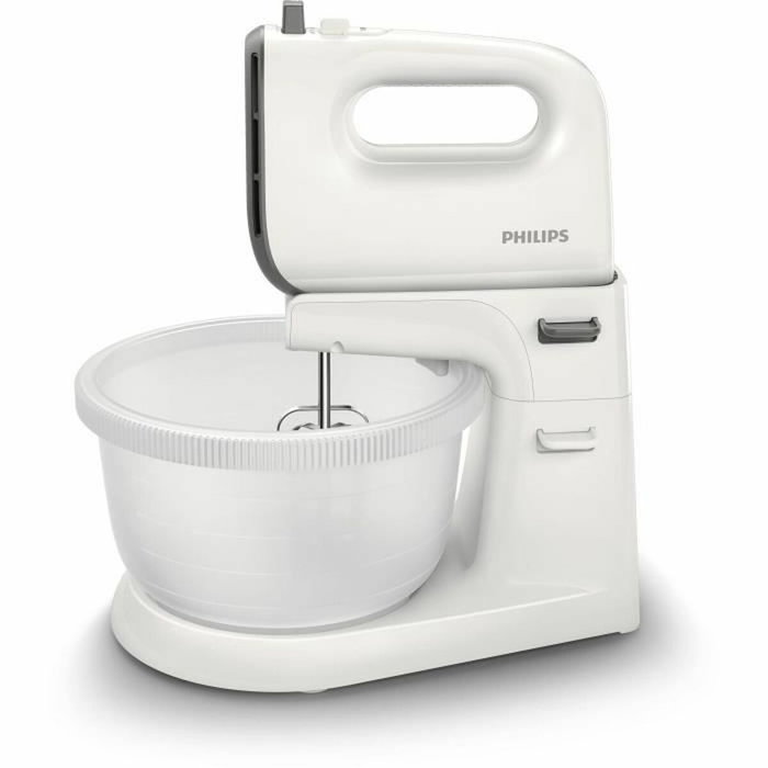 Philips Batteur Électrique Série 5000 HR3745/00, 450 W, 3 L, Blanc Philips Batteur Électrique Série 5000 HR3745/00, 450 W, 3 L, Blanc