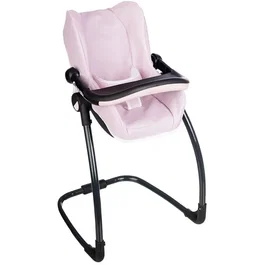 Smoby Cosy Maxi Siège + Chaise Haute 3 en 1 Rose pour Bébé, Réversible (Siège Auto, Balancelle, Chaise Haute), Léger et Sécurisé, Dès 3 Ans