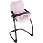 Smoby Cosy Maxi Siège + Chaise Haute 3 en 1 Rose pour Bébé, Réversible (Siège Auto, Balancelle, Chaise Haute), Léger et Sécurisé, Dès 3 Ans