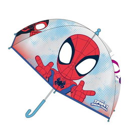 Cerdá - Parapluie manuel enfant bulle Spider-Man 45 cm - Thème Spidey, rouge, âge conseillé 2 à 8 ans