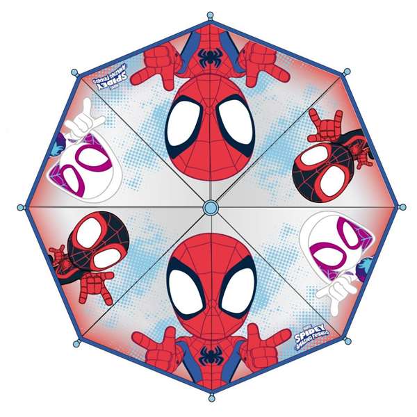 Cerdá - Parapluie manuel enfant bulle Spider-Man 45 cm - Thème Spidey, rouge, âge conseillé 2 à 8 ans