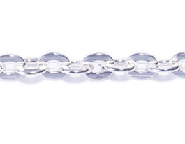 Innspiro Chaîne métallique rolo argentée 1,5x2,0mm x 10m