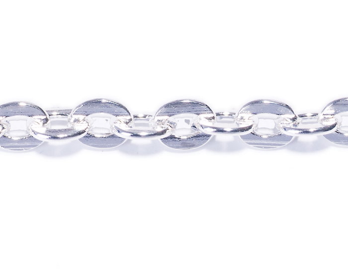 Innspiro Chaîne métallique rolo argentée 1,5x2,0mm x 10m Innspiro Chaîne métallique rolo argentée 1,5x2,0mm x 10m