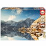 Educa Puzzle 1500 Pièces Paysage d'Hiver Hallstatt Réf. 20284 - Puzzle Adulte 85 x 60 cm avec Colle
