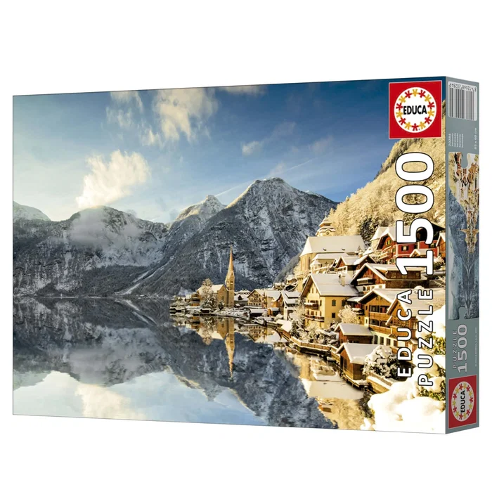 Educa Puzzle 1500 Pièces - Hallstatt en Hiver - Paysage d'Hiver - Puzzle Adulte 85 x 60 cm Educa Puzzle 1500 Pièces - Hallstatt en Hiver - Paysage d'Hiver - Puzzle Adulte 85 x 60 cm