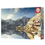 Educa Puzzle 1500 Pièces - Hallstatt en Hiver - Paysage d'Hiver - Puzzle Adulte 85 x 60 cm