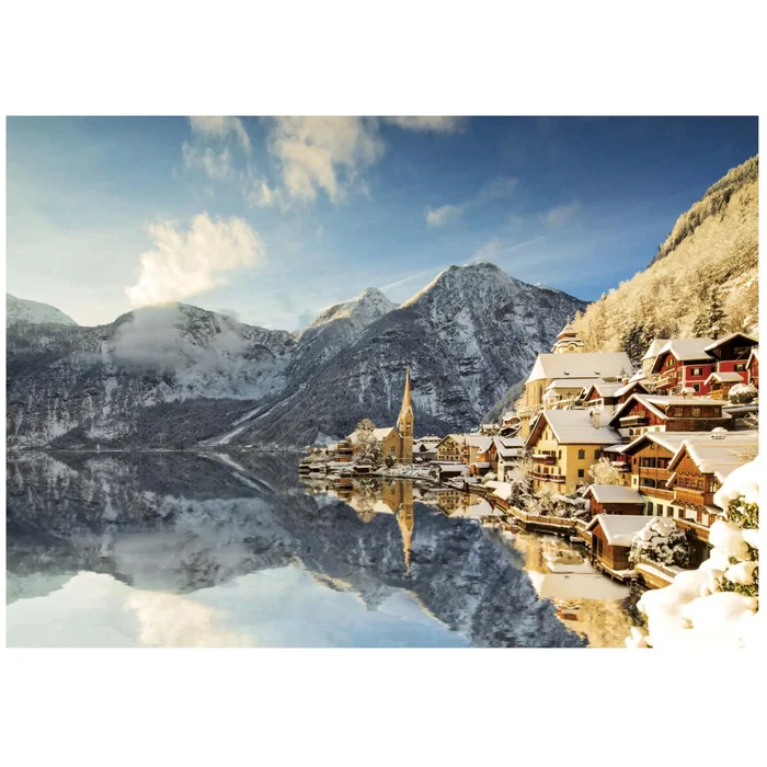 Educa Puzzle 1500 Pièces - Hallstatt en Hiver - Paysage d'Hiver - Puzzle Adulte 85 x 60 cm Educa Puzzle 1500 Pièces - Hallstatt en Hiver - Paysage d'Hiver - Puzzle Adulte 85 x 60 cm