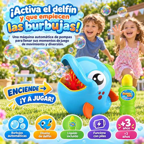 JugaToys Machine à bulles Delfín JugaToys Machine à bulles Delfín