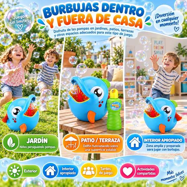 JugaToys Machine à bulles Delfín JugaToys Machine à bulles Delfín