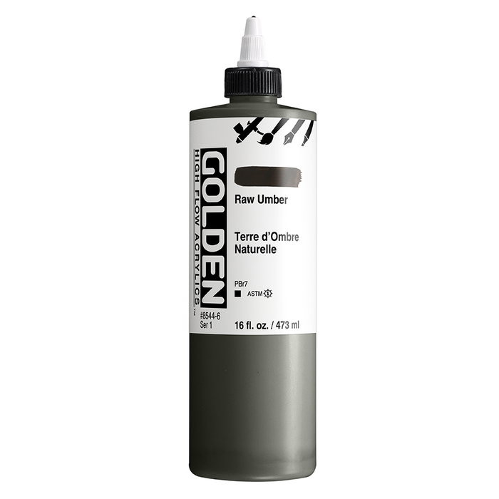 Golden Couleurs Acryliques High Flow Terre d'Ombre Naturelle 473 ml Golden Couleurs Acryliques High Flow Terre d'Ombre Naturelle 473 ml