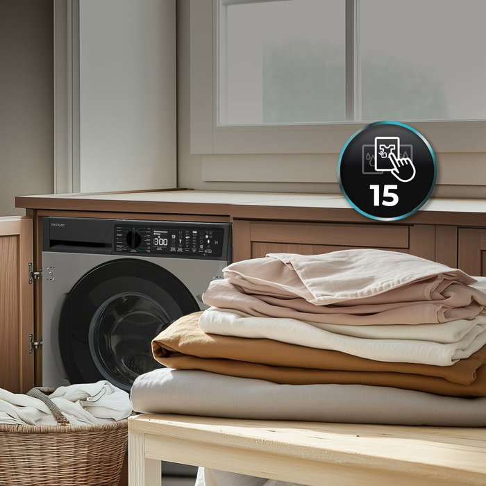 Machine à laver Cecotec Bolero DressCode 750 BI Inverter Steel A 1200 rpm 7 kg Machine à laver Cecotec Bolero DressCode 750 BI Inverter Steel A 1200 rpm 7 kg