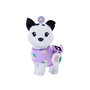 Barbie - Poupée Twinning Looks Asiatique avec Chien - JFP39 - Mattel - Tenue Fleurie Violette, Accessoires et Collier Inclus