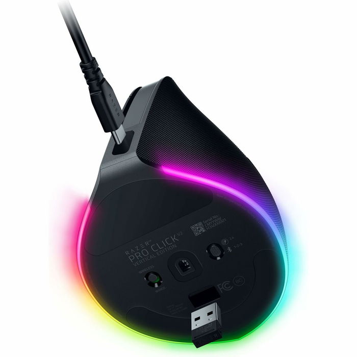 Razer RZ01-05250100-R3G1 Pro Click V2 Souris Verticale Érgonomique Sans Fil Bluetooth Noir