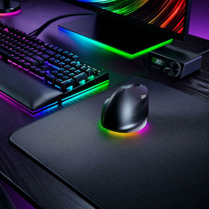 Razer RZ01-05250100-R3G1 Pro Click V2 Souris Verticale Érgonomique Sans Fil Bluetooth Noir