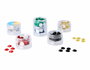 Innspiro Set de Gemmes Décoratives Acryliques Circulaires 10mm Couleurs Basiques