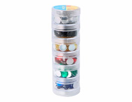 Innspiro Set de Gemmes Décoratives Acryliques Circulaires 10mm Couleurs Basiques