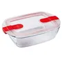 Pyrex 1451024 - Plat rectangulaire en verre borosilicate avec couvercle - 23 x 15 cm, 1.1 L - Résistant micro-ondes, four et chocs thermiques