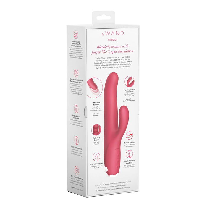 Vibration de Stimulation Double Le Wand Rose