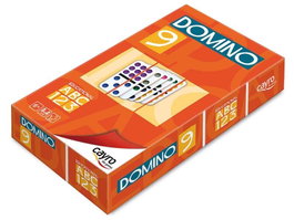 Cayro Domino doble 9 - Jeu de dominos double 9 avec pièces colorées - Pour 2 joueurs - Dès 6 ans