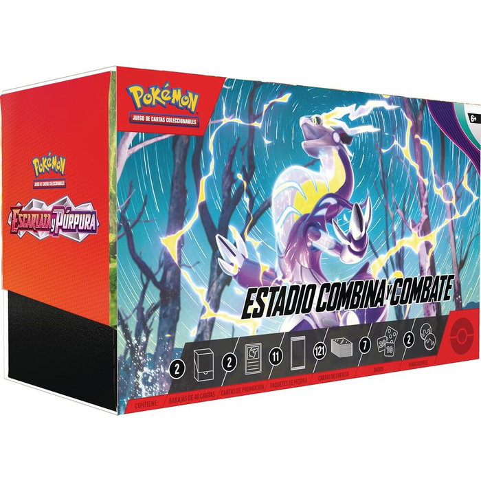 Pokémon - Étui à cartes Pokémon Estadio Combina y Combate - Jeu de cartes - À partir de 6 ans