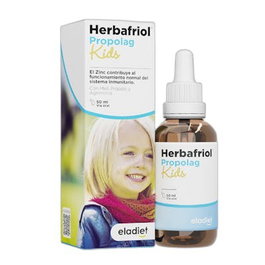 ELADIET Herbafriol Propolag Kids 50 ml - Complément alimentaire à la propolis, miel et agrimoine avec zinc