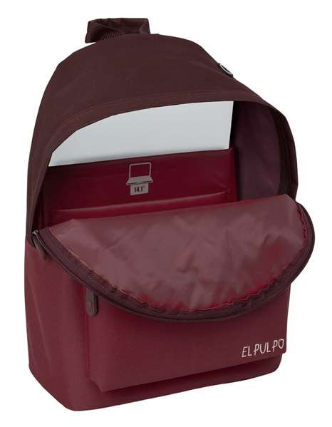 Safta Sac à dos pour ordinateur portable 14,1 pouces El Pulpo Bordeaux