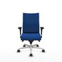 Piqueras Y Crespo Silla Albacete confidente, Bleu, Mécanisme Sincro, Base Aluminium, Bras 1D