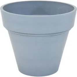 Mega Collections Pot de fleurs Ecostone Planter en fibre de pierre, diamètre 55 cm, hauteur 51 cm, couleur gris