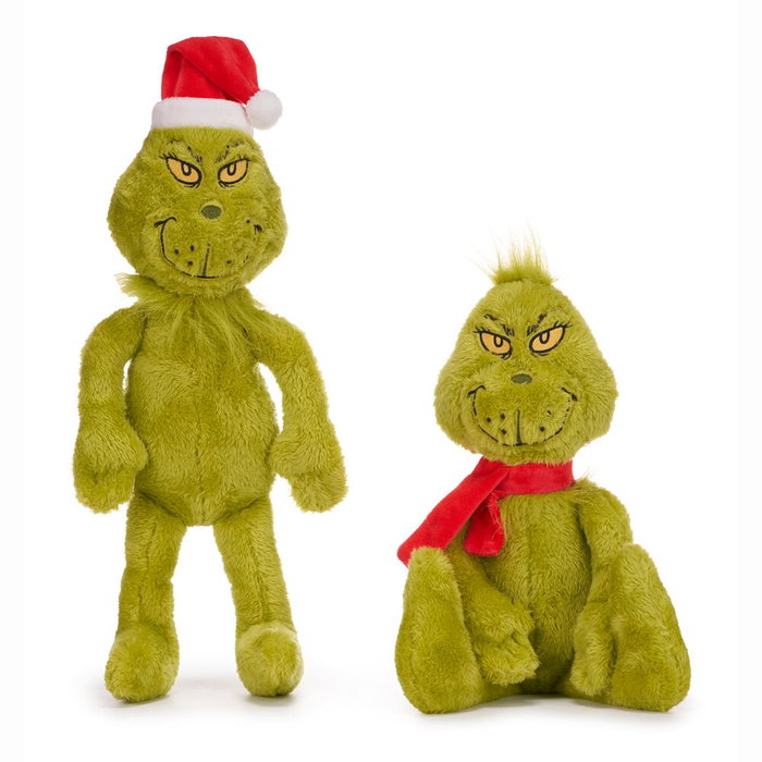 PLAY BY PLAY Peluche Le Grinch 100 cm en peluche douce - Grande peluche de Noël