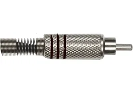 YELLOWCAB Pack de 2 connecteurs mâles RCA finition nickel