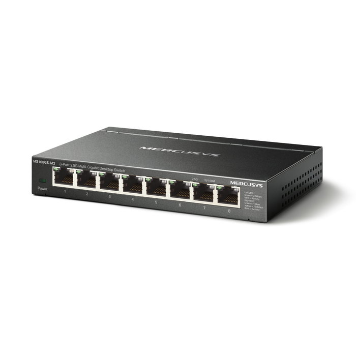 Mercusys MS108GS-M2 Switch Multi-Gigabit 8 ports 2,5G Mercusys MS108GS-M2 Switch Multi-Gigabit 8 ports 2,5G
