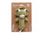 KioKids Sonajero Doudou Dinosaure Hocheur de dentition - Jouet de stimulation sensorielle pour bébé +0 mois - 18 cm - Vert