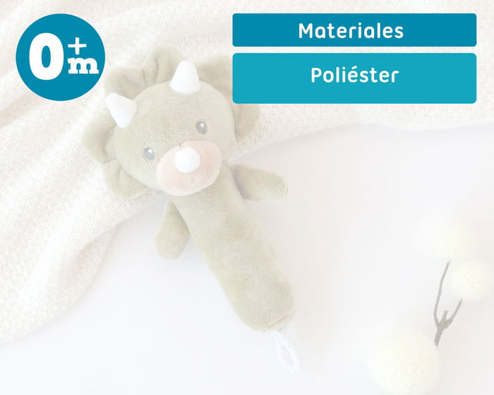 KioKids Sonajero Doudou Dinosaure Hocheur de dentition - Jouet de stimulation sensorielle pour bébé +0 mois - 18 cm - Vert KioKids Sonajero Doudou Dinosaure Hocheur de dentition - Jouet de stimulation sensorielle pour bébé +0 mois - 18 cm - Vert