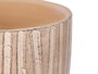 IBERGARDEN Set de 2 pots ovales effet tronc marron