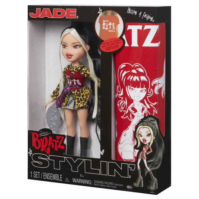 MGA Poupée Bratz Jade avec T-Shirt Stylin - Poupée de Collection (Haut. 65 cm) MGA Poupée Bratz Jade avec T-Shirt Stylin - Poupée de Collection (Haut. 65 cm)