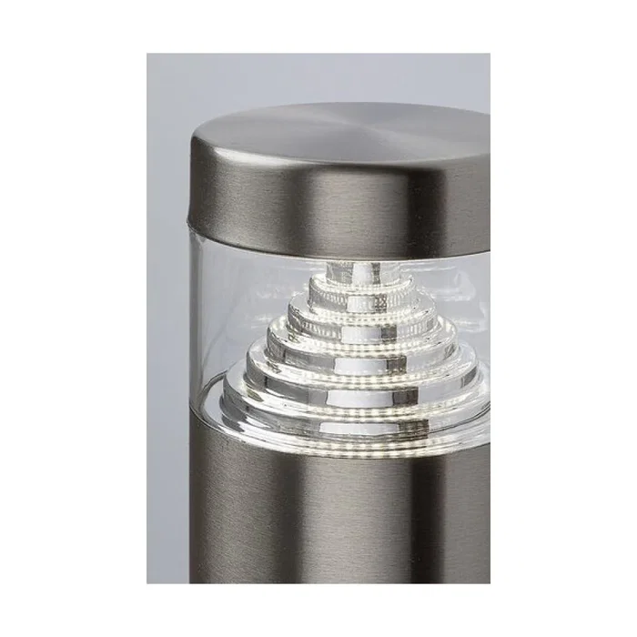 RABALUX Applique murale d'extérieur Lisbon LED, 7W 560Lm lumière blanche naturelle 4000K, IP54, acier inoxydable, RAB-7827