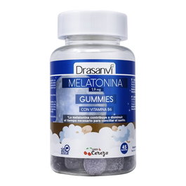 DRASANVI Mélatonine 1,9 mg + Vitamine B6 Gummies Cerise 45 unités