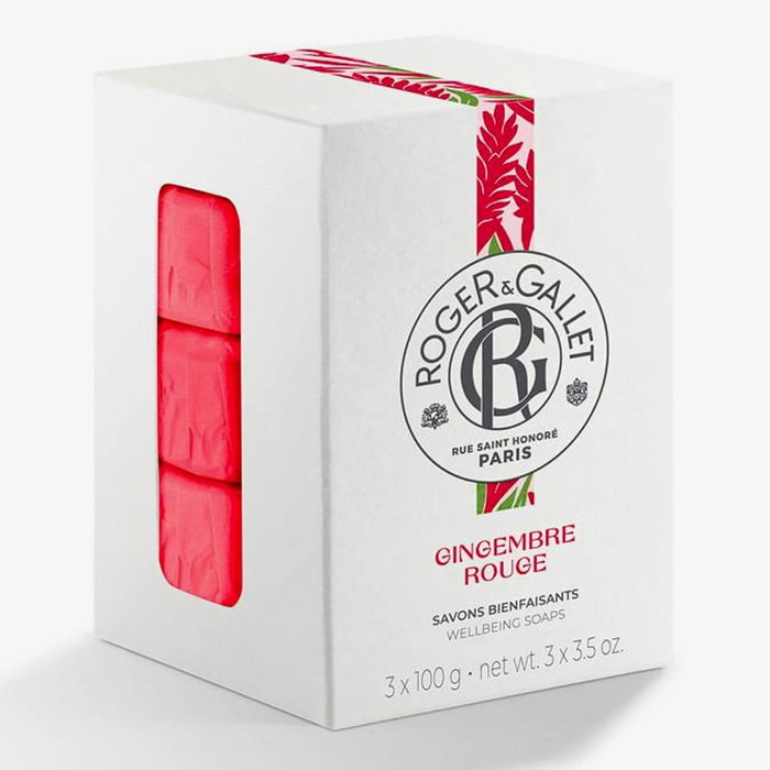 Roger & Gallet Set Trio Gingembre Rouge Savon 3x100g Roger & Gallet Set Trio Gingembre Rouge Savon 3x100g