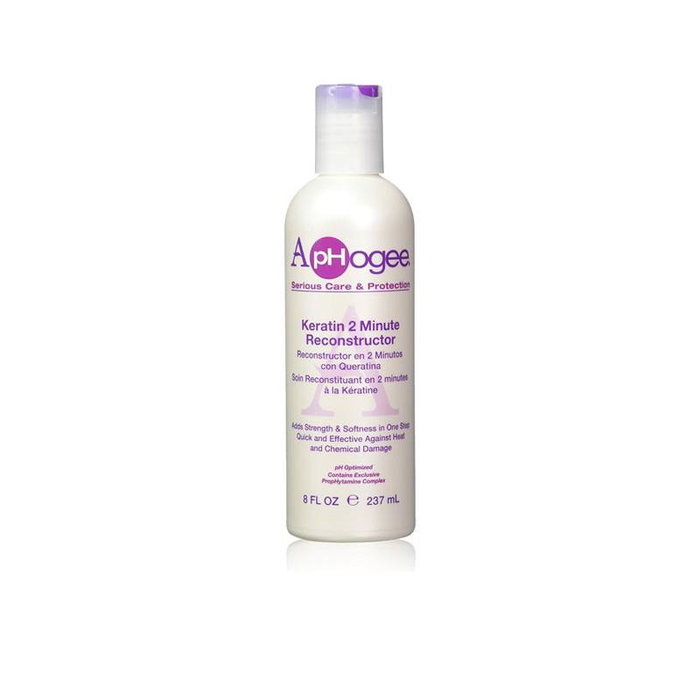 Aphogee - Traitement Reconstructeur à la Kératine en 2 Minutes - Conditionneur Intense pour Cheveux Abîmés - 237 ml Aphogee - Traitement Reconstructeur à la Kératine en 2 Minutes - Conditionneur Intense pour Cheveux Abîmés - 237 ml