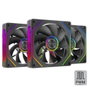 Mars Gaming Kit 3x Ventilateur MF-LINKFINITY ARGB 120mm PWM Sans Câble Noir