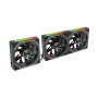 Mars Gaming Kit 3x Ventilateur MF-LINKFINITY ARGB 120mm PWM Sans Câble Noir