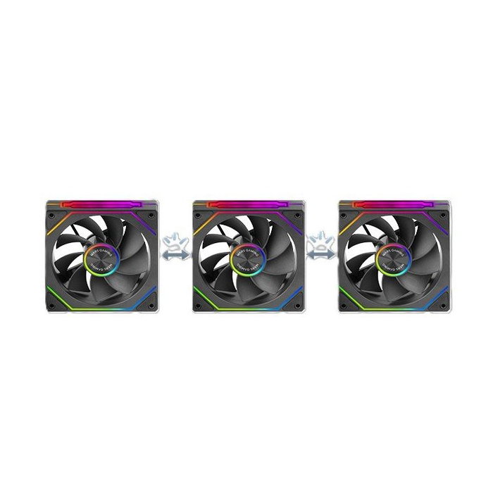 Mars Gaming Kit 3x Ventilateur MF-LINKFINITY ARGB 120mm PWM Sans Câble Noir Mars Gaming Kit 3x Ventilateur MF-LINKFINITY ARGB 120mm PWM Sans Câble Noir