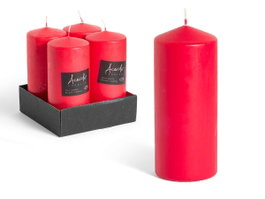 Acorde Vela Taco Rouge Large 20 cm Cire (Set de 8)