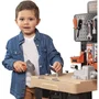 Smoby - Atelier de bricolage Black and Decker Mega Center - 3 univers : mécanique, plomberie, menuiserie - Nombreux accessoires - Jouet fabrication française