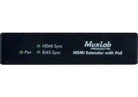MUXLAB Récepteur HDBaseT HDMI PoE UHD 4K - Extension Signal HDMI sur RJ45