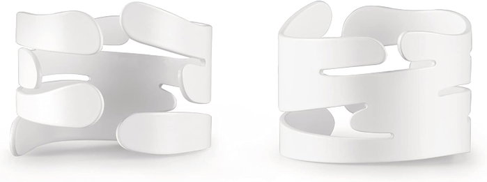 Alessi Barkring Set de porte-serviettes blancs BM17S2 W Alessi Barkring Set de porte-serviettes blancs BM17S2 W
