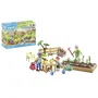 Playmobil 71443 - Grands-parents et potager Country - Figurines et accessoires avec matériaux biosourcés - Jeu de construction pour enfant dès 4 ans