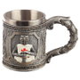 PUCKATOR Tasse 'Chevaliers des Croisades' en Résine avec Inox - Dimensions 10.5x15x9.5 cm