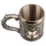 PUCKATOR Tasse 'Chevaliers des Croisades' en Résine avec Inox - Dimensions 10.5x15x9.5 cm