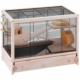 Ferplast Hamsterville - Cage pour hamster en bois et grillage